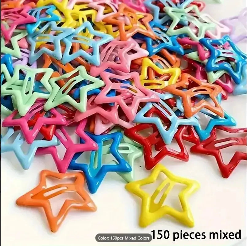 20/40Pcs Colorful Star BB Hair Clips