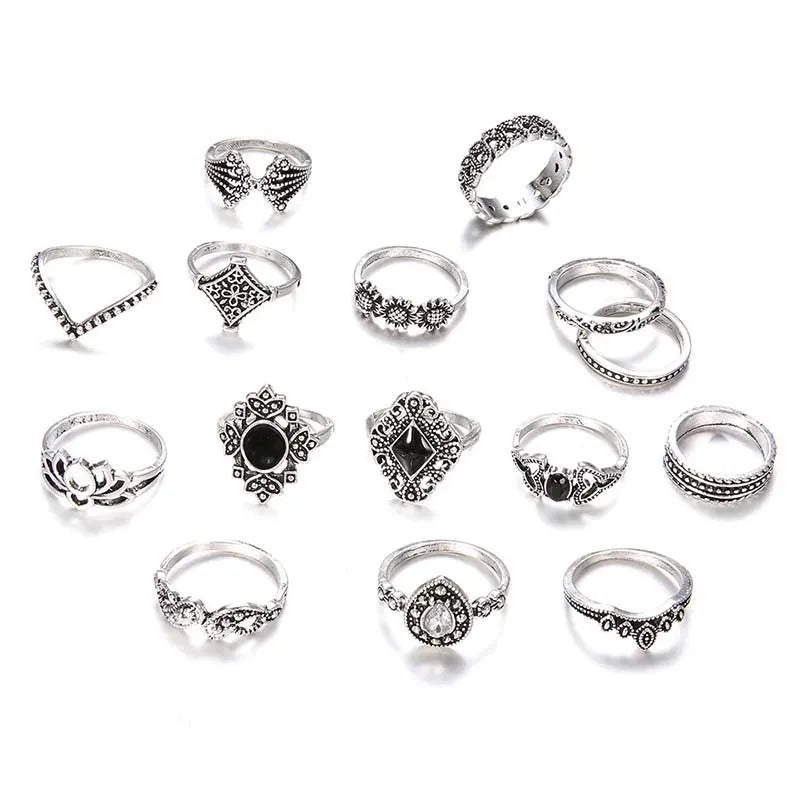 15 Pcs Rings For Girls Wedding Anniversary