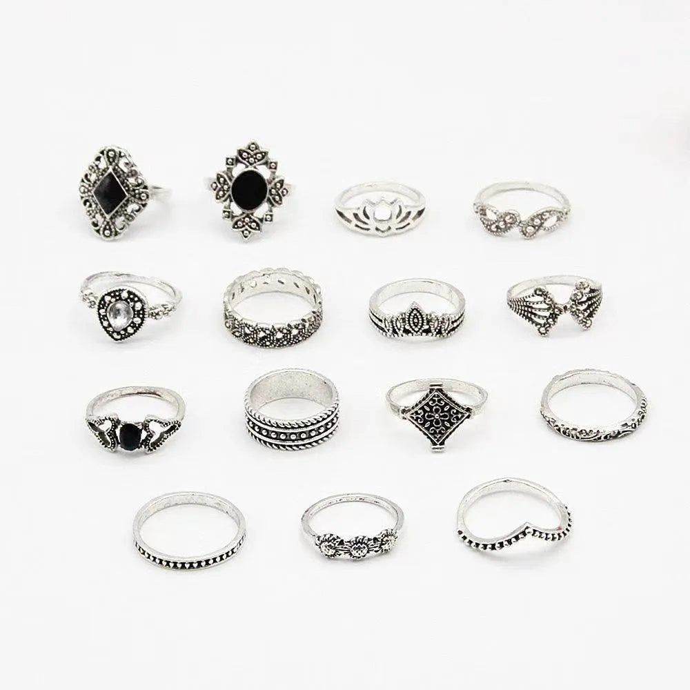 15 Pcs Rings For Girls Wedding Anniversary