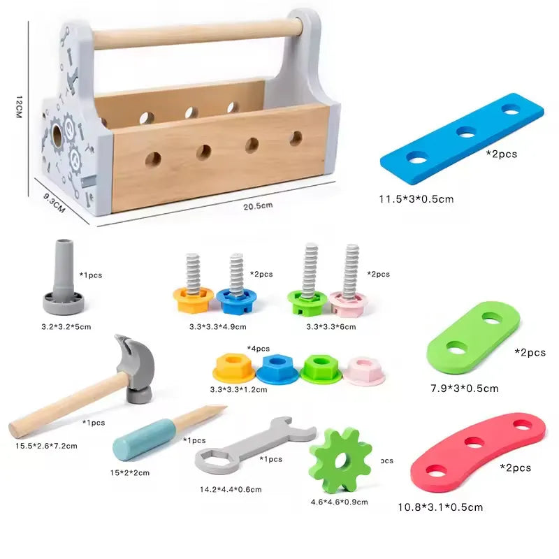 Wooden Tool Kit for Kids