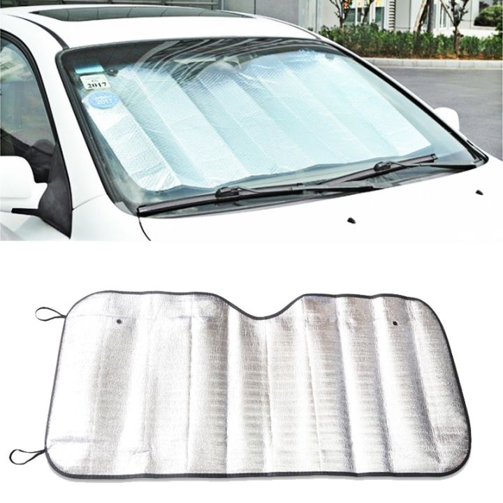 Universal Front Windshield Sun Shade for All Cars - Silver AA Enterprises