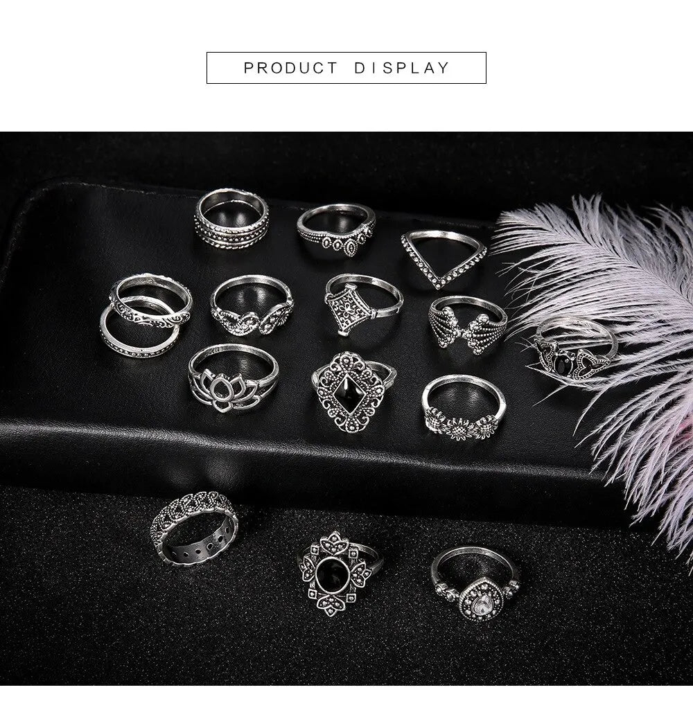 15 Pcs Rings For Girls Wedding Anniversary
