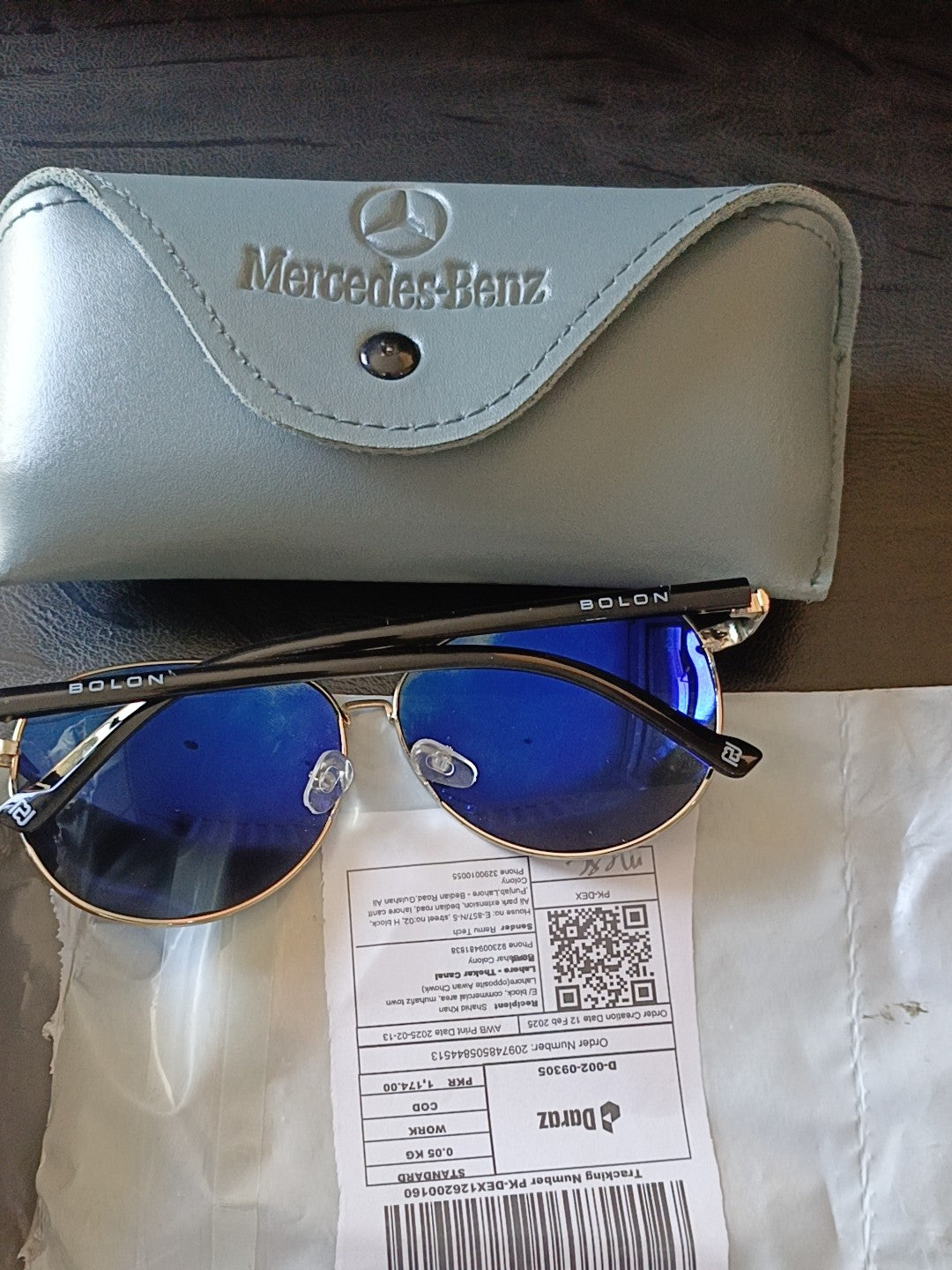Mercedes Benz Aviator Polarized Sunglasses