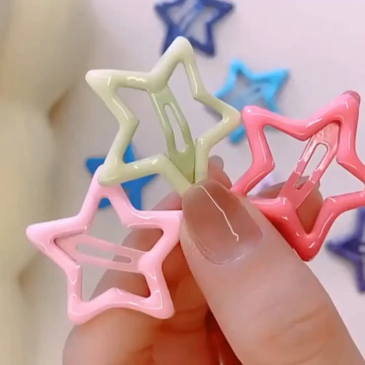 20/40Pcs Colorful Star BB Hair Clips