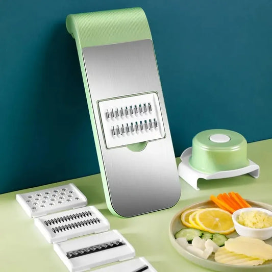 3 In 1 Multifunction Vegetable Cutter Chopper, Vegetable Slicer, Stainless Steel Vegetable Cutter With Hand Protectors, Vegetable Grater