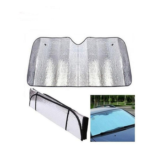 Universal Front Windshield Sun Shade for All Cars - Silver AA Enterprises