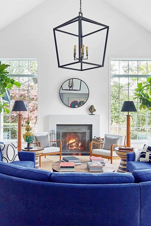18 Blue-and-White Rooms