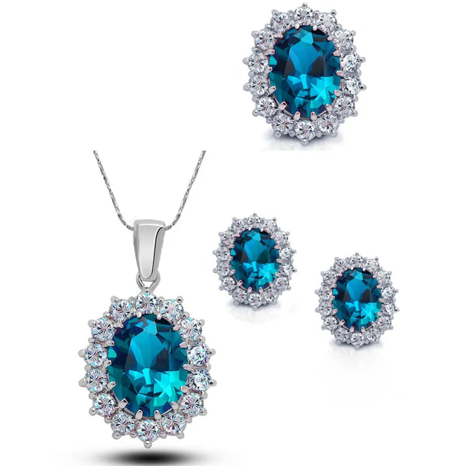 Women Wedding Engagement Jewelry suit