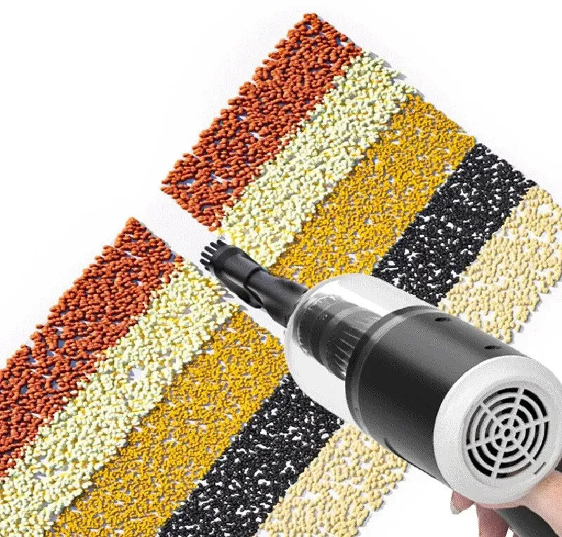 MAZ Premium 3 in 1 Car Mini Vacuum Cleaner with Blower Wireless Portable Rechargeable Handheld High Power Suction Vacuum Cleaning Machine for Home Car Computer Keyboard Cordless Air Blowing Dusting